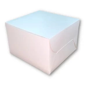 White single pastry box by ShyamEco, sized 4x4x3.5 inches, ideal for mini cakes, cookies, and macarons.